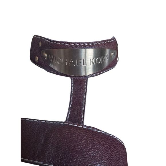 Michael Kors leather brown strap sandal 9.5 - Picture 6 of 14